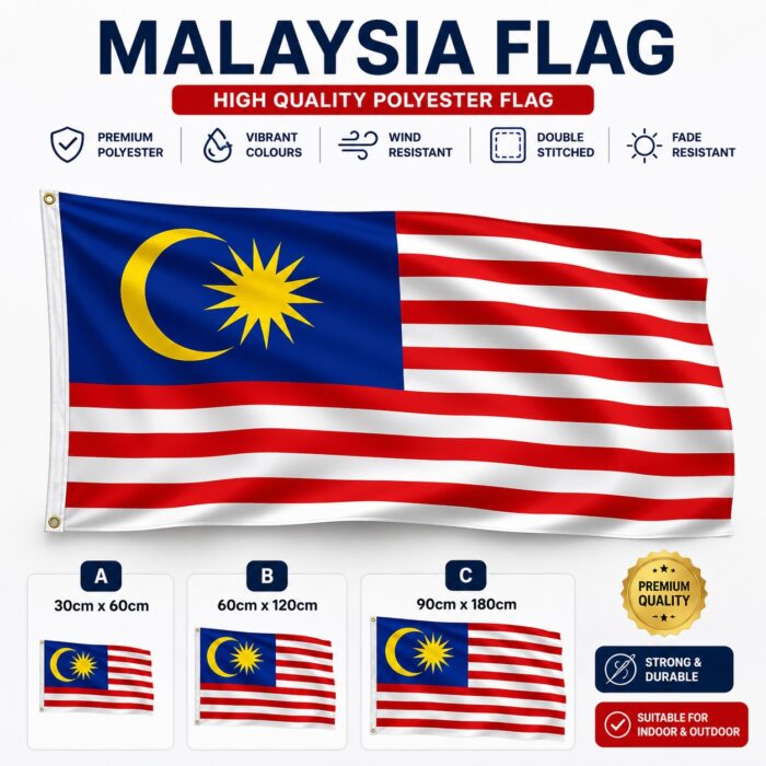 Malaysia Flag Polyester