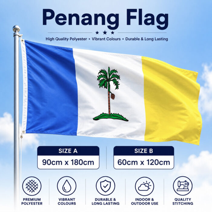Penang State Flag Polyester